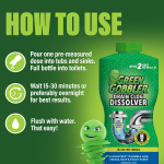 Green Gobbler Drain Clog Dissolver, Drain Opener-Cleaner ,Toilet Clog Remover, 31 oz