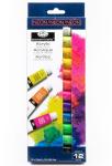Royal & Langnickel Essentials Neon Acrylic Paint Set, 12-Piece Artist Pack
