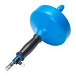 Plumb Craft 1/4 in. x 15 ft. Handheld Drain Snake Auger with Plastic Drum and Cable, Manual Crank