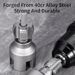 Integrated Internal & External Pipe Threading Tool, Pipe Thread Cutting Tool, Electric Drill Compatible Pipe Threader Kit, Pipes Thread Maker Tooll for Cutting & Pipe (1/2" (DN15) Pipe)