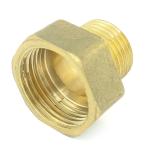 Unique Bargains Male to Female 1/2"PT to 3/4"PT Fuel Pipe Hex Reducing Bushing Plumbing Fitting