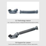 Dleadar Low Profile Flat P Trap Flexible Drain Pipe Bathtub Shower Water Hose Plumbing Home Decor