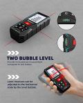 Laser Measure Device 50M, MiLESEEY Laser Distance Meter With 2 Spirit Level Bubbles, ±2mm Accuracy, 2 inch LCD Backlight, Pythagorean Mode, Measure Distance, Area/Volume Calculation