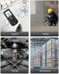 Laser Measure Device 50M, MiLESEEY Laser Distance Meter With 2 Spirit Level Bubbles, ±2mm Accuracy, 2 inch LCD Backlight, Pythagorean Mode, Measure Distance, Area/Volume Calculation