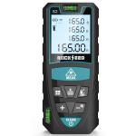 Laser Measure 50M/165ft,RockSeed Digital Laser Distance Meter with 2 Bubble Levels,Portable Laser Rangefinder M/in/Ft Unit Switching Backlit LCD and Measuring Distance/Area/Volume/Pythagorean