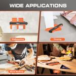 JOREST Contour Gauge 10 Inch with Lock, Measuring Shape Outline Angle, Scribe/Template/Profile Tool for Woodworking, Flooring, Tile Laying, Gift Ideas for Men Dad Husband Him Handyman