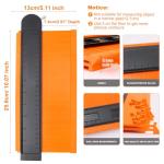 Contour Gauge Profile Tool with Lock, Profile Gauge Tool Contour Gauge Duplicator Marking Gauge Woodworking Tools Laminate Flooring Tools Thoughtful Gifts for Men, 10 Inch/25cm