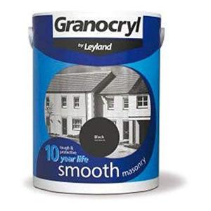 Leyland Granocryl Smooth Masonry Paint - Black 2.5L