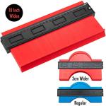 AI Gear 10-Inch Contour Gauge Shape Copying Tool for DIY, Woodworking, Flooring & Tiling for Marking Around Pipes, Corners & Edges
