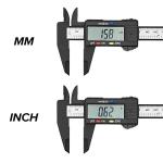 150mm 6inch Plastic Digital Caliper LCD Digital Electronic Ruler Carbon Fiber Vernier Caliper Gauge Micrometer Measuring Tool