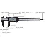 150mm 6inch Plastic Digital Caliper LCD Digital Electronic Ruler Carbon Fiber Vernier Caliper Gauge Micrometer Measuring Tool