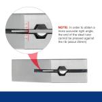 WORKPRO Adjustable Combination Square Set, 150 + 300mm, Stainless Steel Angle Ruler with Bubble, Multifunctional Measuring Tool