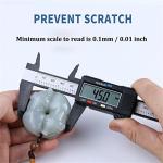 150mm 6inch Plastic Digital Caliper LCD Digital Electronic Ruler Carbon Fiber Vernier Caliper Gauge Micrometer Measuring Tool