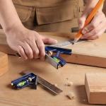 WORKPRO Adjustable Combination Square Set, 150 + 300mm, Stainless Steel Angle Ruler with Bubble, Multifunctional Measuring Tool