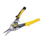 STANLEY FATMAX Straight Cut Compound Action Aviation Snips, Suitable for Aluminium, Sheet UPVC, Wire Mesh, Leather, Copper, Plastic and Mild Steel, 2-14-563