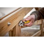 STANLEY Adjustable Wrench 30 x 200 mm Protective Phosphate Finish and Ergonomic Bi Material Handle 0-90-948, Black, Yellow