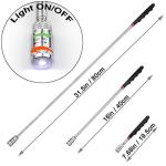 Toolwiz Magnetic Telescoping Pickup Tool 8 lb(3.6KG), Portable 7.7-32 inch/19-80 cm Extendable Retrieving Tool with LED Light, 8 lbs Lifting Capacity