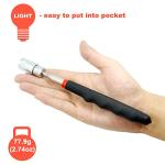 Toolwiz Magnetic Telescoping Pickup Tool 8 lb(3.6KG), Portable 7.7-32 inch/19-80 cm Extendable Retrieving Tool with LED Light, 8 lbs Lifting Capacity