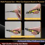 Magicbox 8 in 1 Professional Hacksaw Set with Self-Locking Design, 8 Interchangeable Blades for Metal, Wood & Drywall, Ergonomic Grip & Durable Steel, Pro Hand Saw Tool for DIY & Woodworking