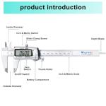 Kynup Digital Vernier Caliper, 150mm Electronic Calipers Measuring Tool, Precision Digital Tool Vernier Micrometer Measuring Tools with Mm/Inch Conversion