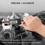 Digital Vernier Caliper, Preciva 150mm Electronic Micrometer Calipers, Measuring Tools Gauge with Mm/Inch Conversion High Precision