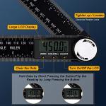 Digital Angle Finder, Digital Inclinometer Protractor Angle Measure Tool Angle Ruler with LCD Display for Woodworking Construction Repairing.