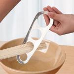 Ainkou 4-Hole Stainless Steel Spaghetti Measure Tool Sturdy Pasta Measuring Gadget Kitchen Cooking Measurer Tool for Noodle Portion Control Stocking Stuffer