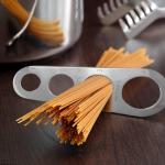 Ainkou 4-Hole Stainless Steel Spaghetti Measure Tool Sturdy Pasta Measuring Gadget Kitchen Cooking Measurer Tool for Noodle Portion Control Stocking Stuffer