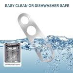 Ainkou 4-Hole Stainless Steel Spaghetti Measure Tool Sturdy Pasta Measuring Gadget Kitchen Cooking Measurer Tool for Noodle Portion Control Stocking Stuffer