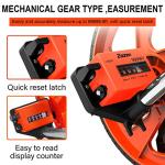 Zozen Distance Measuring Wheel with 20PC Marking Flags, Double Collapsible/Mechanical-One Key to Reset/Kickstand to Keep Stand/Starting Point Arrow and Carrying Bag.