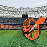 Zozen Distance Measuring Wheel with 20PC Marking Flags, Double Collapsible/Mechanical-One Key to Reset/Kickstand to Keep Stand/Starting Point Arrow and Carrying Bag.