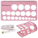 Nipple Rulers, Flange Inserts Sizing Measurement Tool for Breast Pump, Soft Silicone Flange Size Measure, Nipple Measuring for New Mums/Women