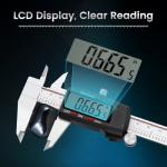 Housolution Digital Caliper 6 Inch, Caliper Measuring Tool with Large LCD Screen, Inch/MM, 4 Measuring Ways, Auto-Off LCD Stainless Steel Micrometer Vernier Caliper for Printing Jewelers Woodworkers