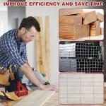 3D Multi Angle Measuring Ruler, Carpenter Square High Precision Square Woodworking Tool Measuring Layout Scribing Ruler, 22.5-90 Degree Aluminum Protractor with Angle Position Pin