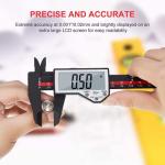 Digital Vernier Caliper 0-6" | Electronic Caliper with Auto-Off Feature | Large LCD Screen | Inch/Millimeter ConversionPrecision Measuring Tool for Length, Depth, Inner & Outer Diameter Measurements