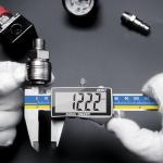 Digital Vernier Caliper, Preciva Electronic Calipers 150mm Blue with Extraordinary LCD Screen, Precision Tool Micrometer Stainless Steel with Mm/Inch Conversion, Splash Resistant