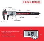 Digital Vernier Caliper 0-6" | Electronic Caliper with Auto-Off Feature | Large LCD Screen | Inch/Millimeter ConversionPrecision Measuring Tool for Length, Depth, Inner & Outer Diameter Measurements