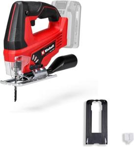 Einhell Cordless Jigsaw 18V Power X-Change, Battery Powered Electric Saw to Cut Wood, Plastic and Metal, Without Battery TC-JS 18 Li Solo