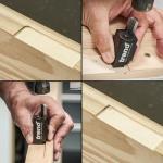 Trend Hinge Recess Squaring Corner Chisel, Quickly Square Up Rounded Corners, C/CHISEL , 70mm, Black