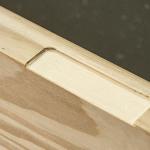 Trend Hinge Recess Squaring Corner Chisel, Quickly Square Up Rounded Corners, C/CHISEL , 70mm, Black