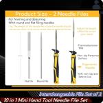 Magicbox 10 in 1 Model Mini Hand Saw Set, Interchangeable Craft Saw Tool Set with 2 Needle Files, 8 Mini Blades for Cutting Branches and Model Making, Craft Tools