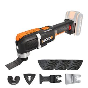 WORX WX696.9 Sonicrafter Cordless Oscillating Multi-Tool, Power Share, Variable Speed with Accessories, 18V (20V Max), Without Battery & Charger