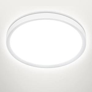 Befurglor 24W LED Ceiling Light Ø 28.5cm, 5000K Daylight White 2200LM Modern Light Fittings Ceilings,150W Equivalent, IP44 Waterproof LED Bathroom Light, for Living Room,Bedroom, Kitchen, Office