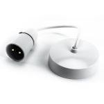 Status Ceiling Pendant Light Fitting, 6‑Inch White Bayonet (B22) Pendant for Ceiling, Pre‑Wired with Cord Grip, Indoor Lighting Fixture, S6INCPB4