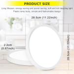 Befurglor 24W LED Ceiling Light Ø 28.5cm, 5000K Daylight White 2200LM Modern Light Fittings Ceilings,150W Equivalent, IP44 Waterproof LED Bathroom Light, for Living Room,Bedroom, Kitchen, Office