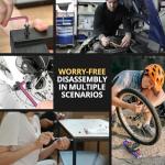 AMTOVL Hex Key Set, 9PCS Metric Allen Key Set, 1.5-10MM, Anti-Slip Long Hex End Wrench Set, Color Coding for Disassembling Mechanical Equipment, Vehicle, and Bicycle Repairs