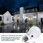 Torchstar Dusk to Dawn Outdoor LED Bulbs, 4-Pack