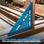 OX Tools Pro Aluminium Rafters Square Metric - 180mm, Blue