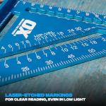 OX Tools Pro Aluminium Rafters Square Metric - 180mm, Blue
