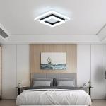 AUA LED Ceiling Light, 24W Modern Ceiling Lamp, LED Ceiling Lights for Bedroom Hallway Office Kitchen Living Room, Cold White 6500K